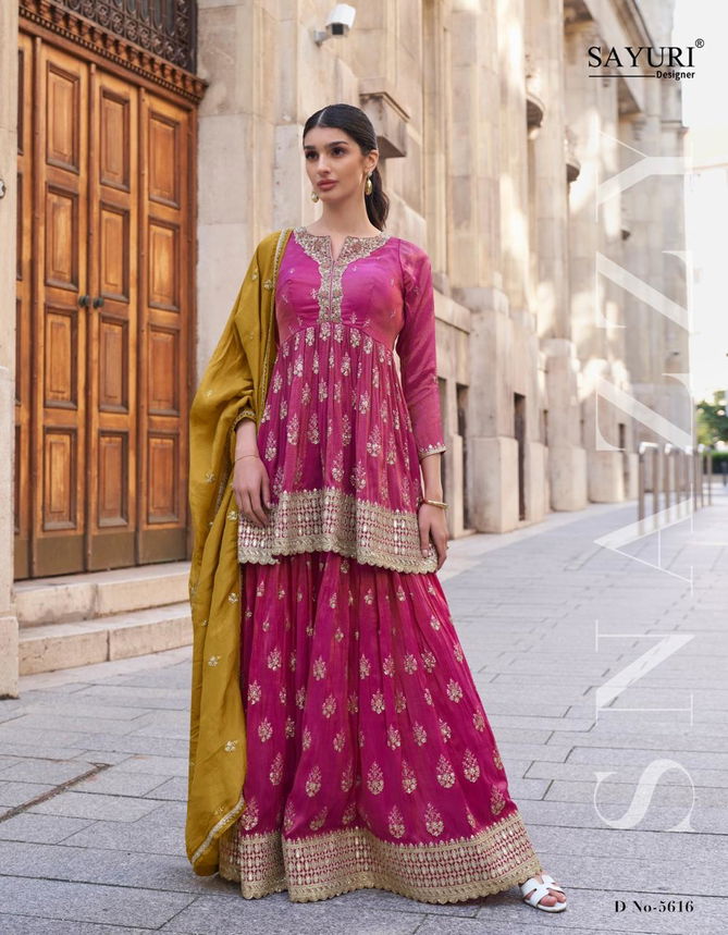 Zara By Sayuri Designer Wedding Wear Sharara Readymade Suit Wholesale Shop In Surat
